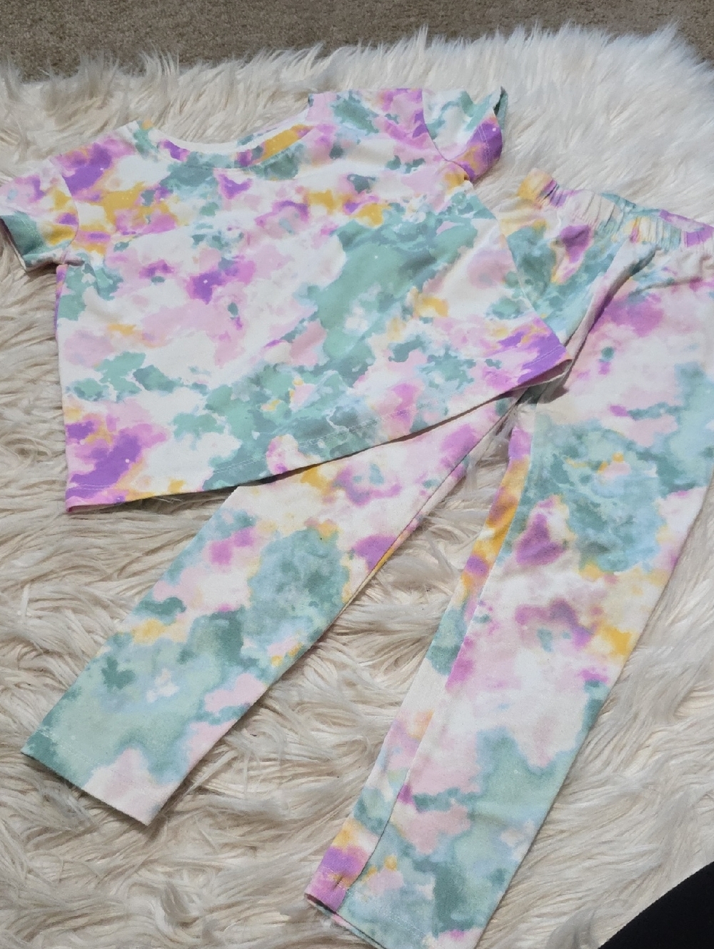 Cat & Jack Matching Tie Dye Set- XS Or 4/5